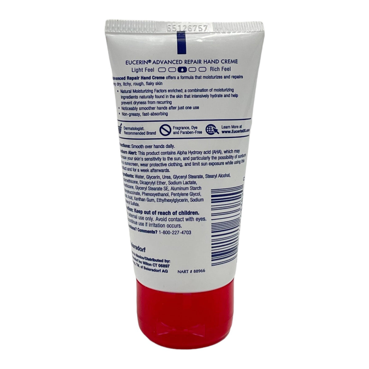 Eucerin Advanced Repair Hand & Foot Cream Set Fragrance-Free 2.7 oz & 3 oz