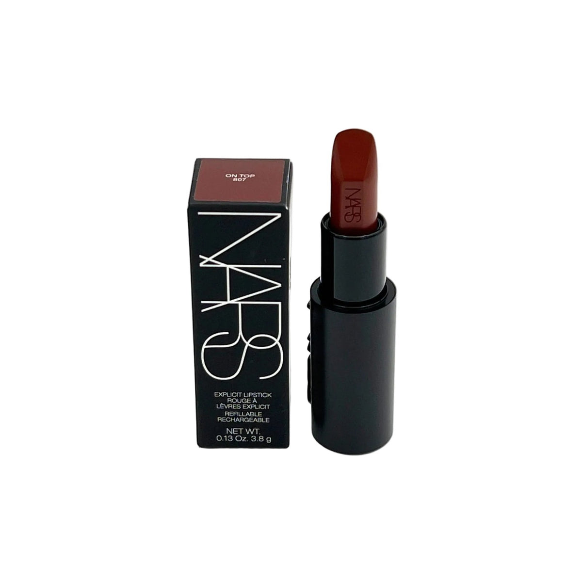 NARS Lipstick Deep Chestnut Satin Finish Full Size 0.13 oz