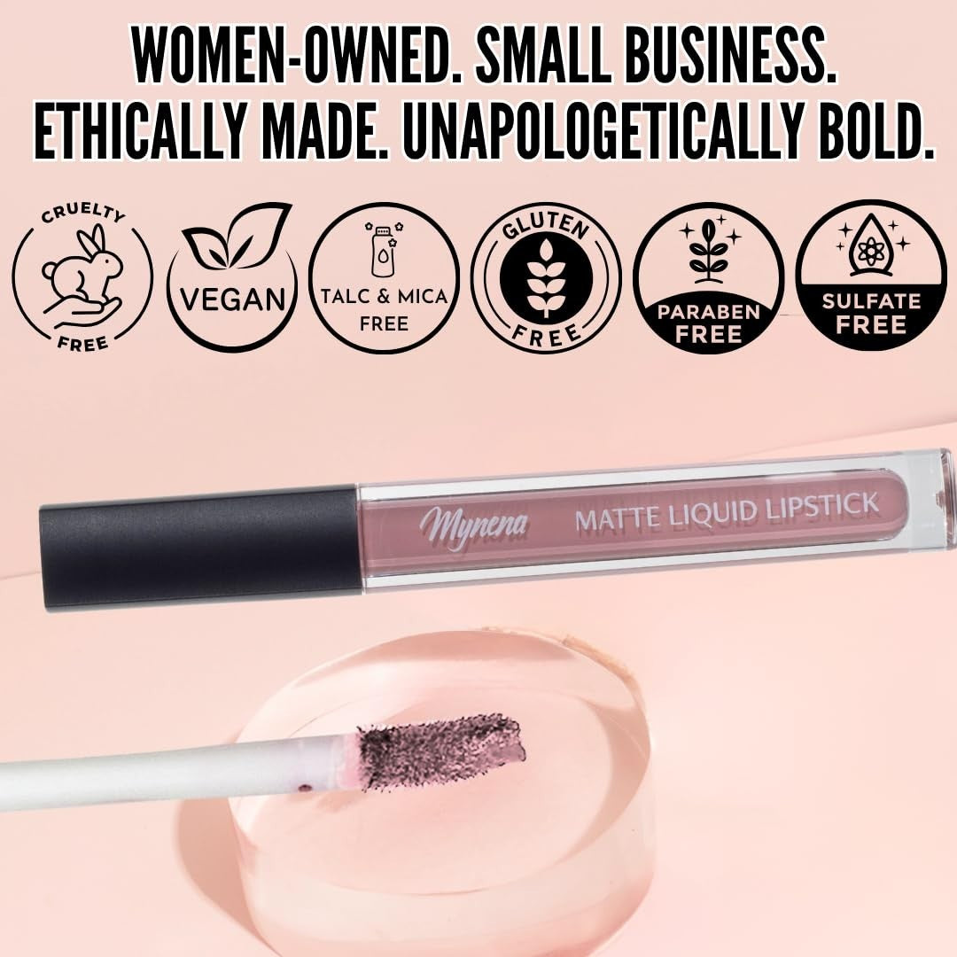 Matte Lipstick in Cool Pink - Long-Wear Transfer-Resistant & Cruelty-Free