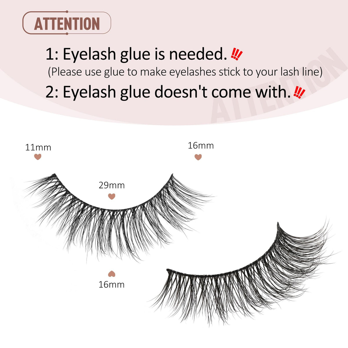 Natural Wispy False Eyelashes 7 Pairs Lightweight Reusable Strip Lashes