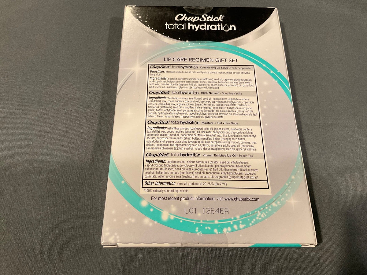 Chapstick Total Hydration Lip Care Set with Vanilla, Nude & Pink Tints
