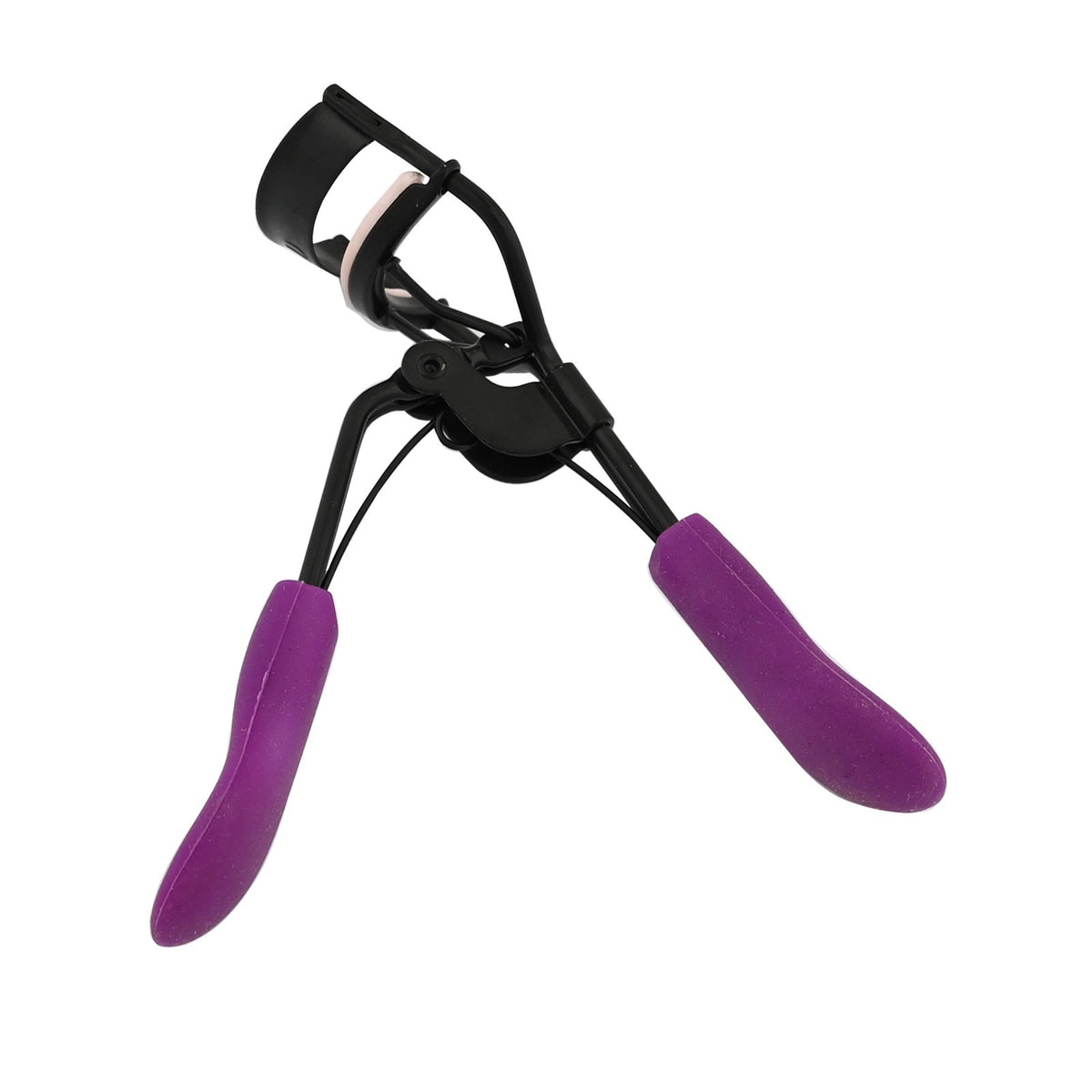 Black & Purple Eyelash Curler for Precise Eye Makeup, Reusable Beauty Tool