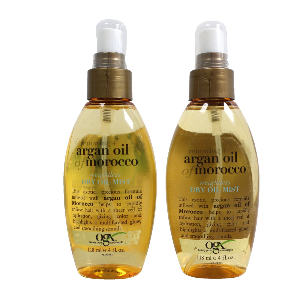 2 Pack Dry Oil Mist with Argan Oil of Morocco - Weightless Hair & Skin Treatment
