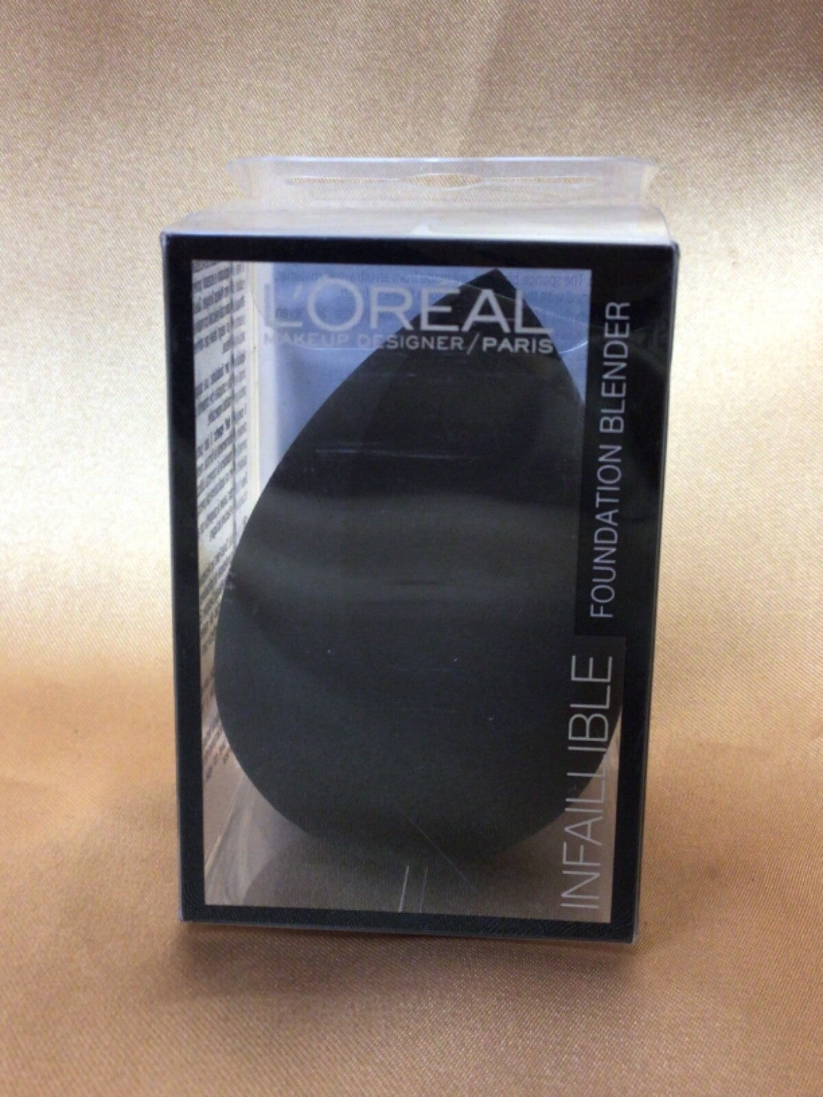 Makeup Sponge Set for Foundation Application - Black, 2 Pieces