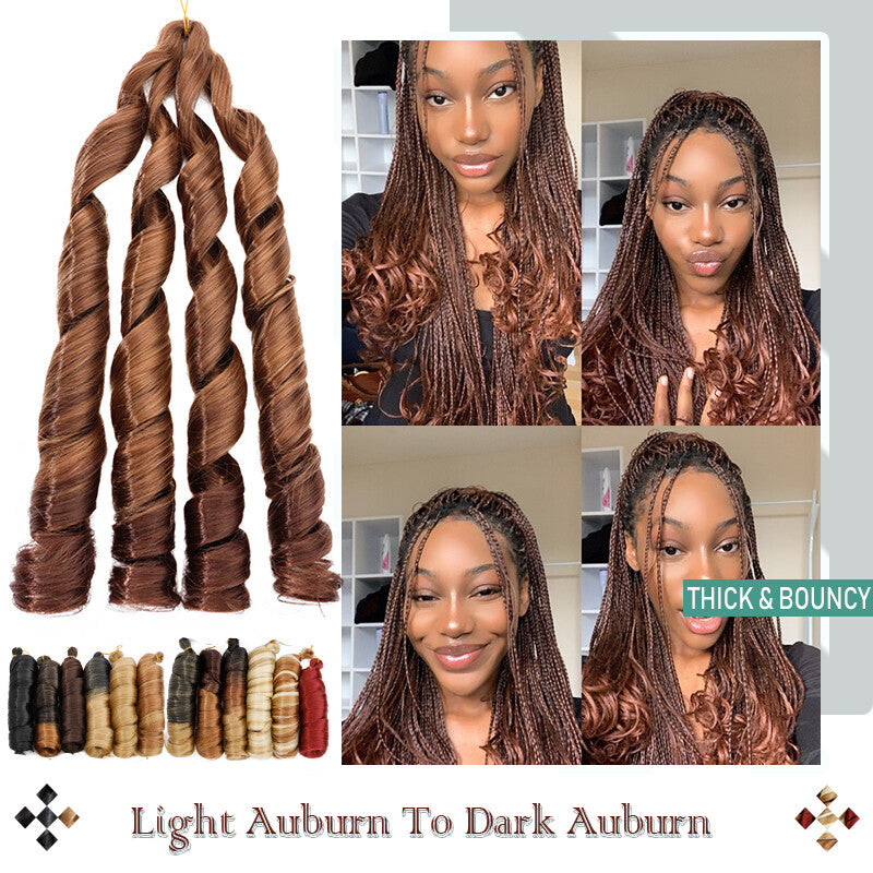 Curly Braiding Hair 24" Wave French Curls Synthetic Extensions
