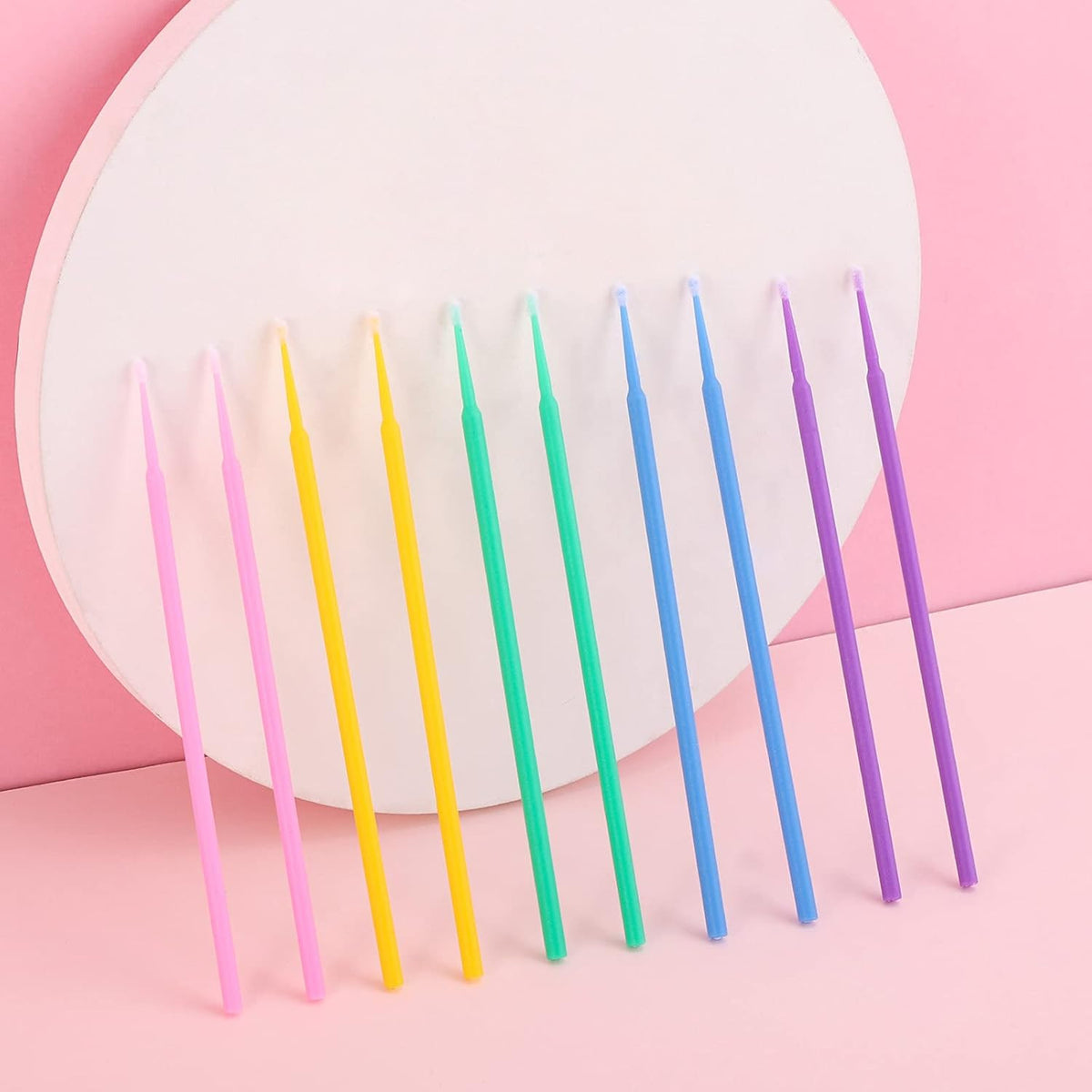 Disposable Micro Applicator Brushes - 500 Pcs for Eye Makeup Cleanse & Detailing