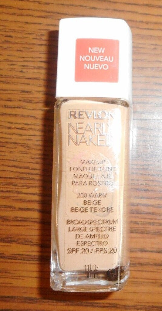 Face Makeup Foundation - Revlon Nearly Naked 1 Fl Oz for Natural Look