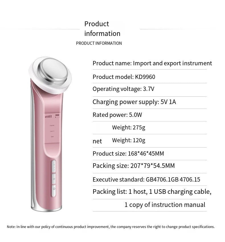 Ultrasonic Facial Cleansing & Massage Device for Women
