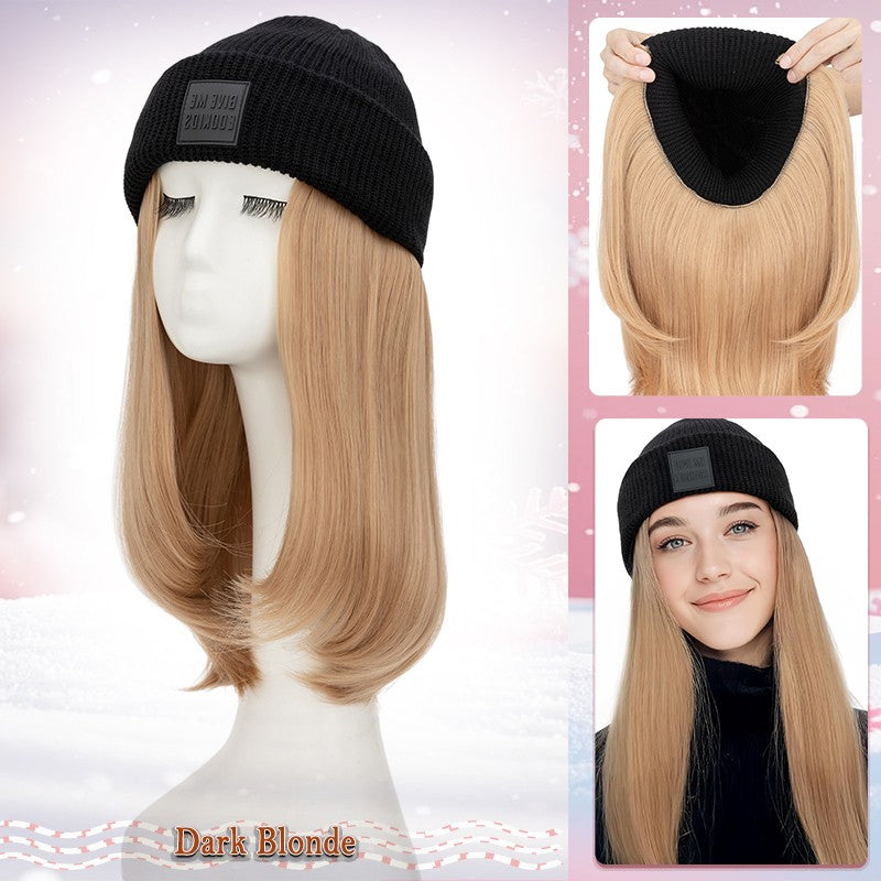 Adjustable Baseball Cap Wig with Hair Piece - Short Long Synthetic Hair