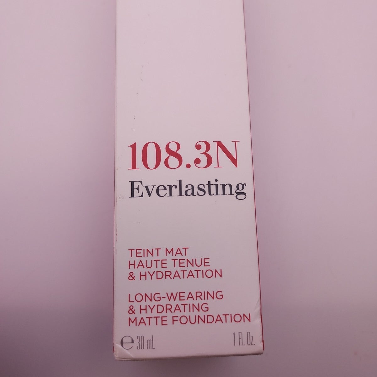 Long Wear Hydrating Matte Foundation 108.3N Organza - Clarins
