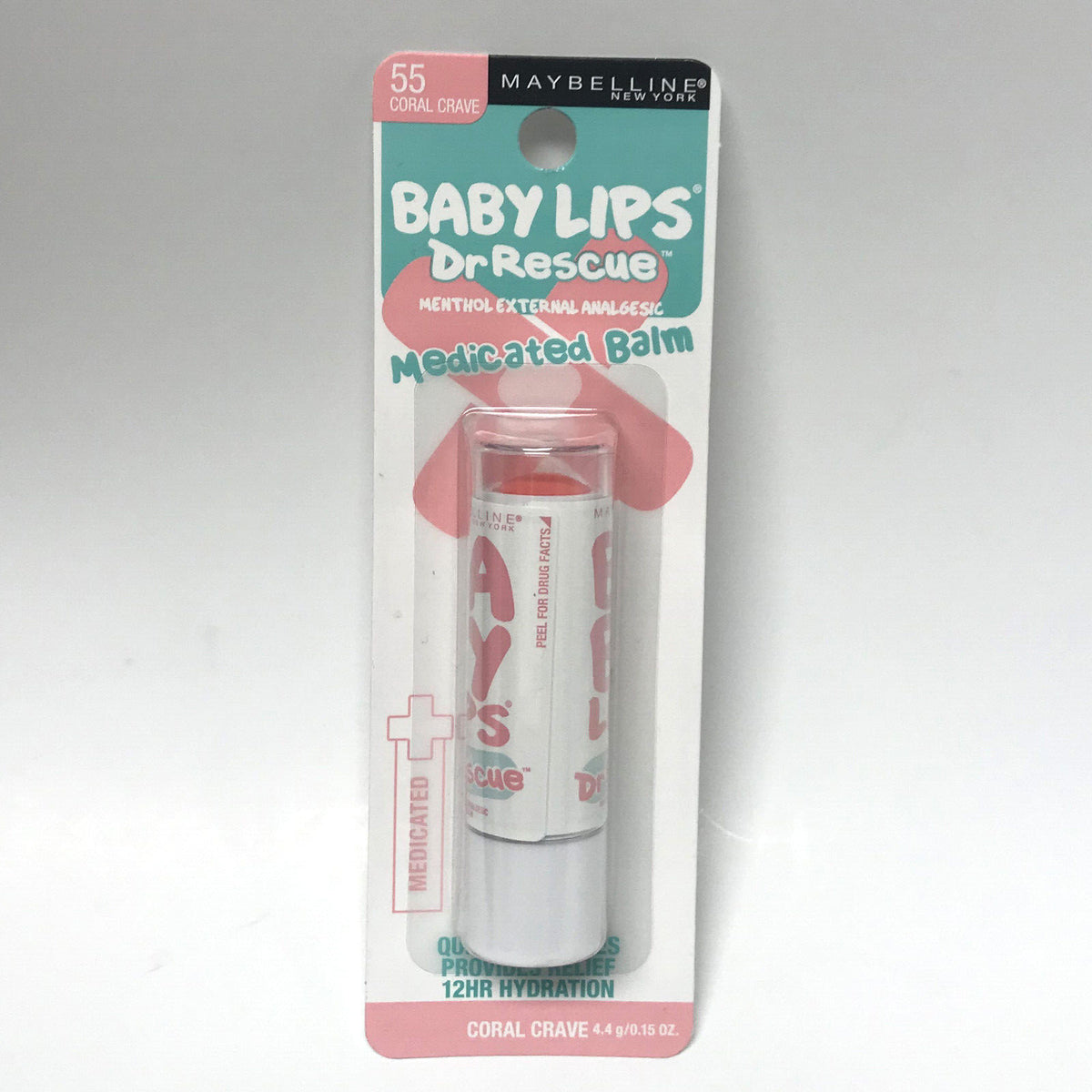 Medicated Lip Balm with Menthol - Hydrating & Soothing Coral Crave #55