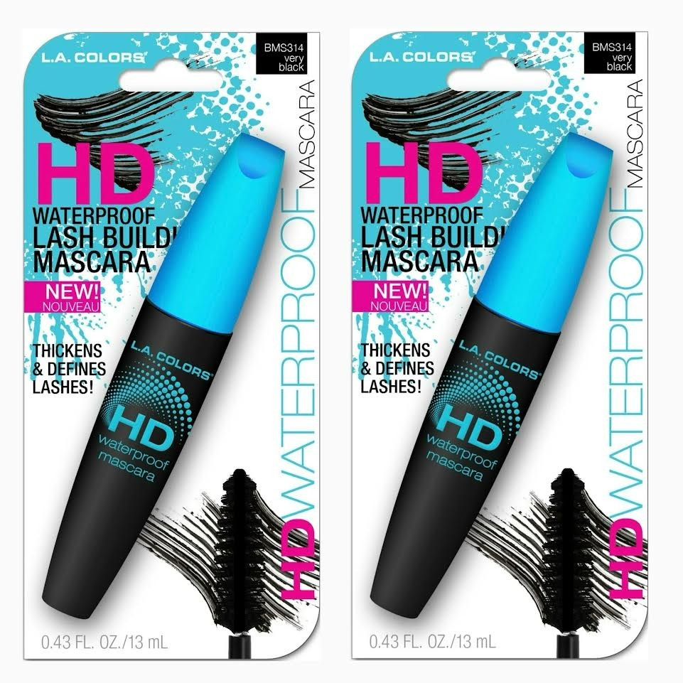Waterproof Lengthening Mascara - Black, 0.43 fl oz, 2 Pack