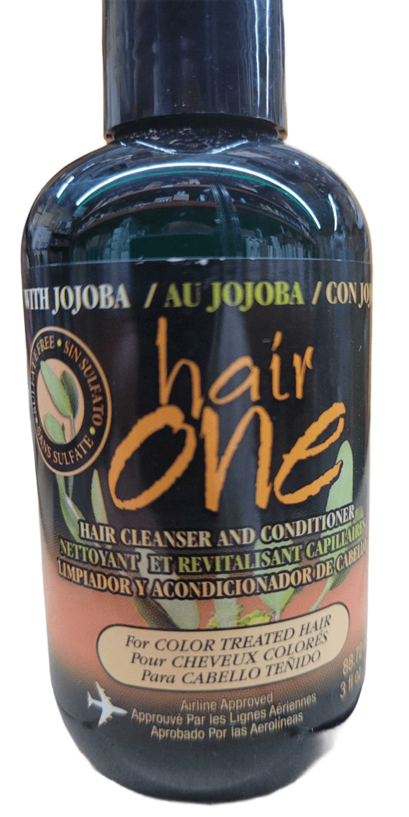 Travel Jojoba Hair Shampoo & Conditioner Set for Color Treated Hair - 3 oz, Pack of 3