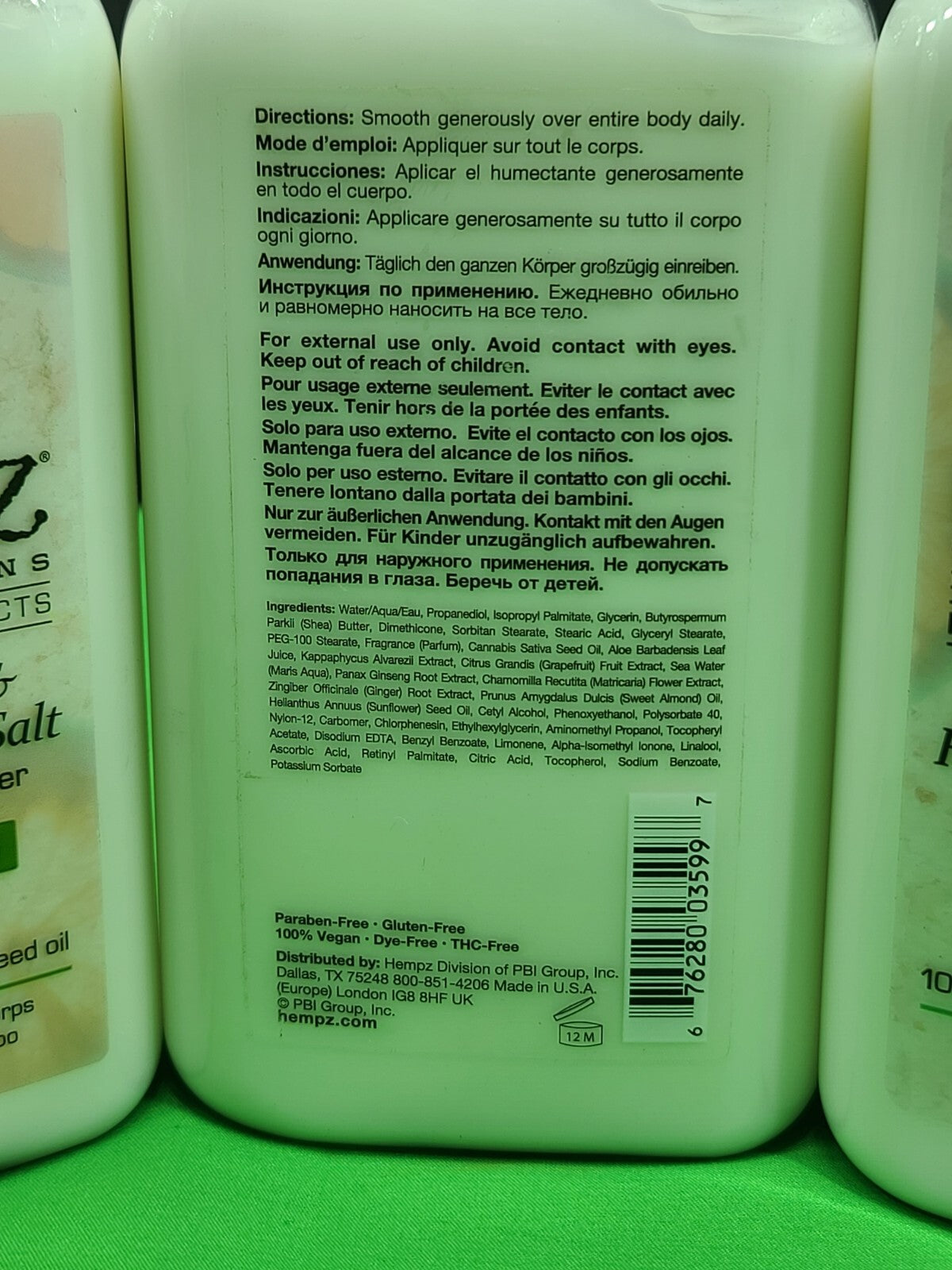Body Lotion Moisturizer, Pink Pomelo & Himalayan Sea Salt, 17 oz – 3 Pack