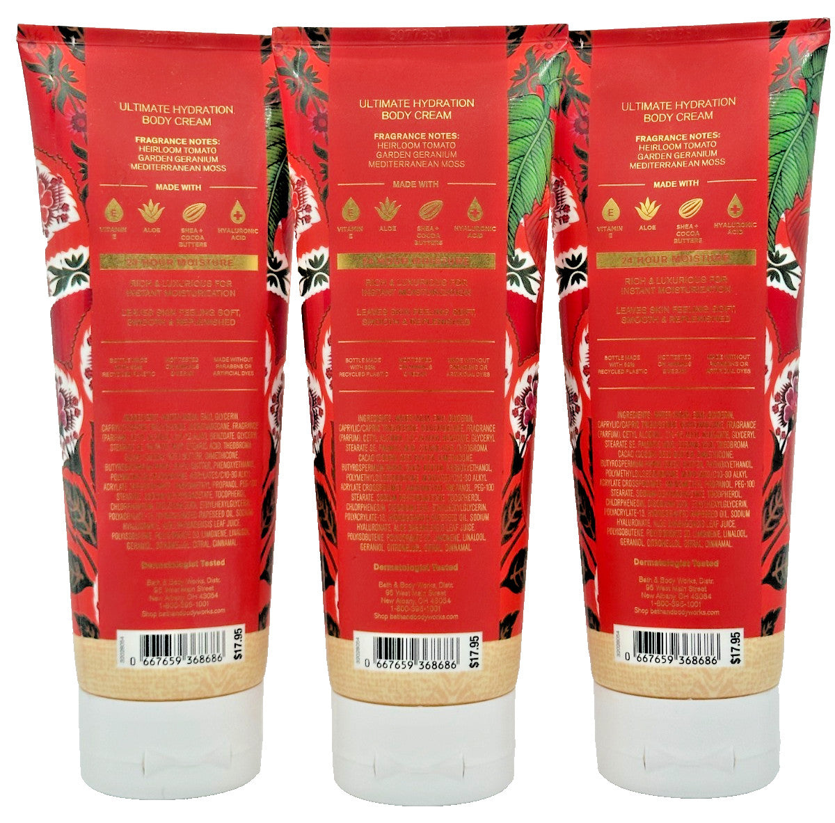 Off The Vine Body Cream 8 oz – Lot of 3 Tubes