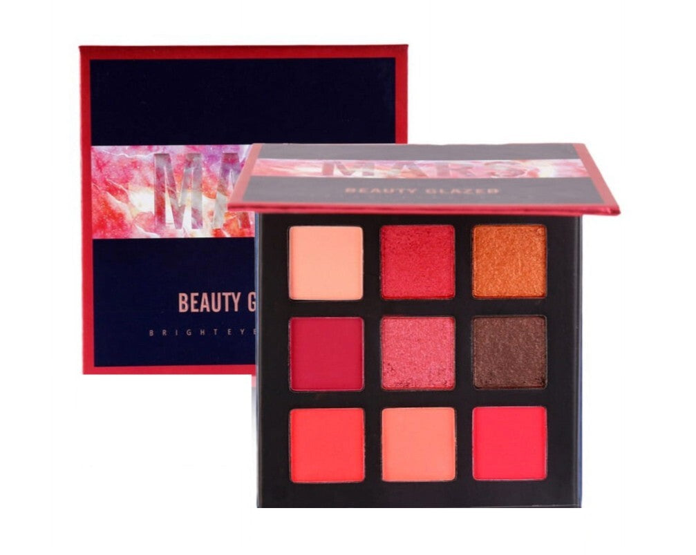 9 Color Shimmer Matte Eyeshadow Palette - Long-lasting Pigmented Makeup