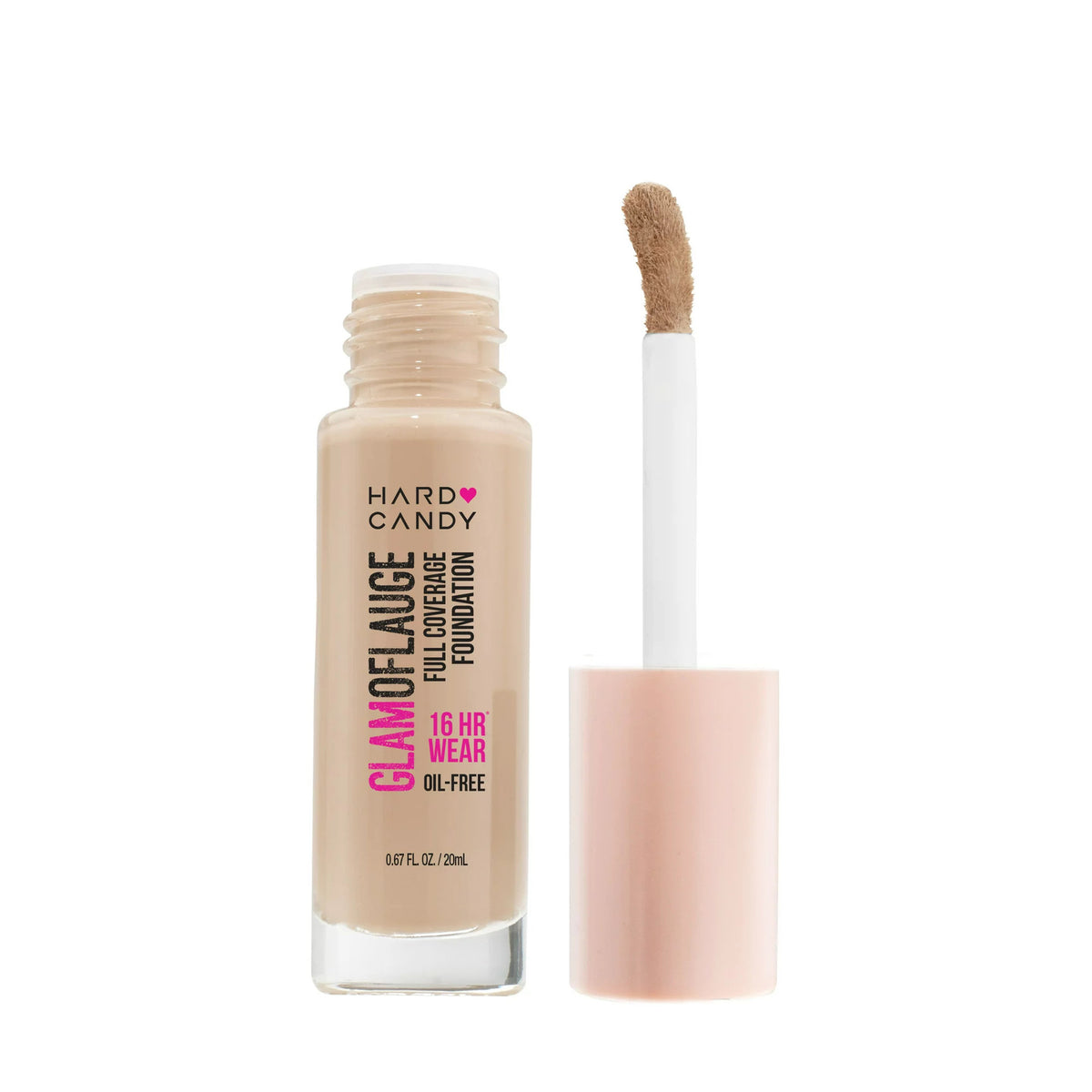 Hard Candy Full Coverage Oil-Free Foundation - Cool Beige 1509 (3 Pack)