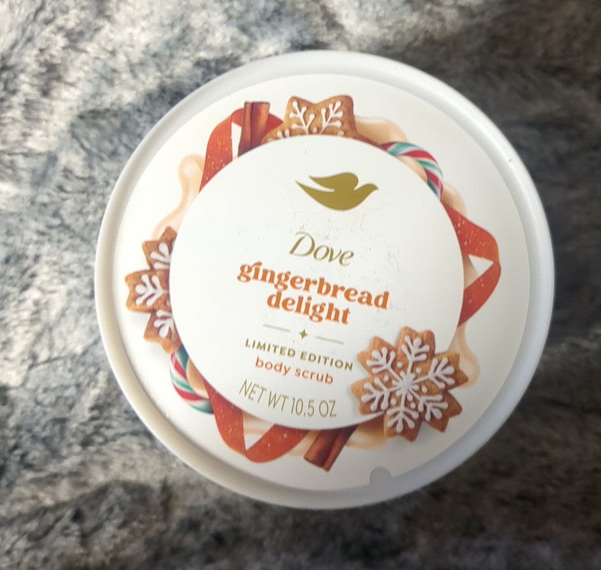 [2]Dove Body Scrub Gingerbread Delight Limited Edition 15 oz Holiday