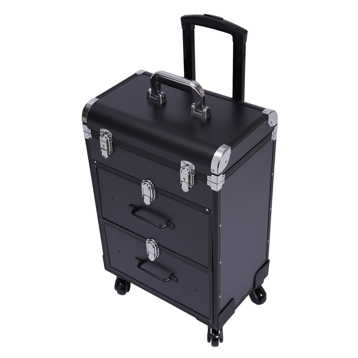 Rolling Makeup Case with Multi-Layer Storage Trolley for Cosmetics & Beauty Tools