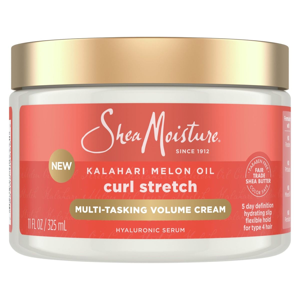 Curl Stretch Volume Cream for Type 4 Hair 11oz - Hydrating & Long-Lasting Definition