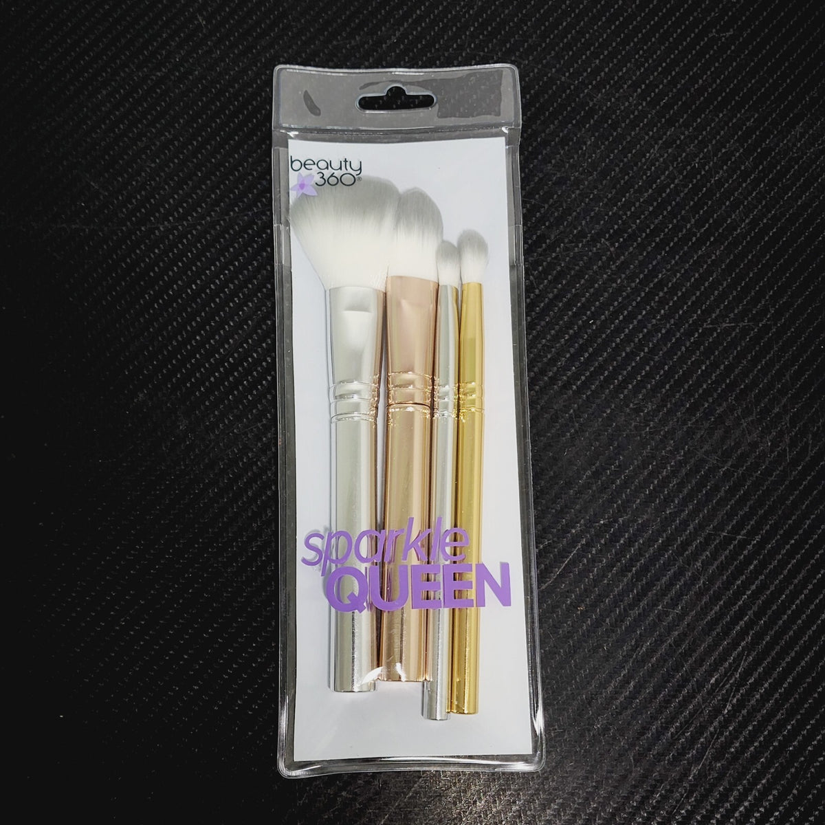 Makeup Brush Set - 4 Pieces for Foundation, Powder, Eyeshadow
