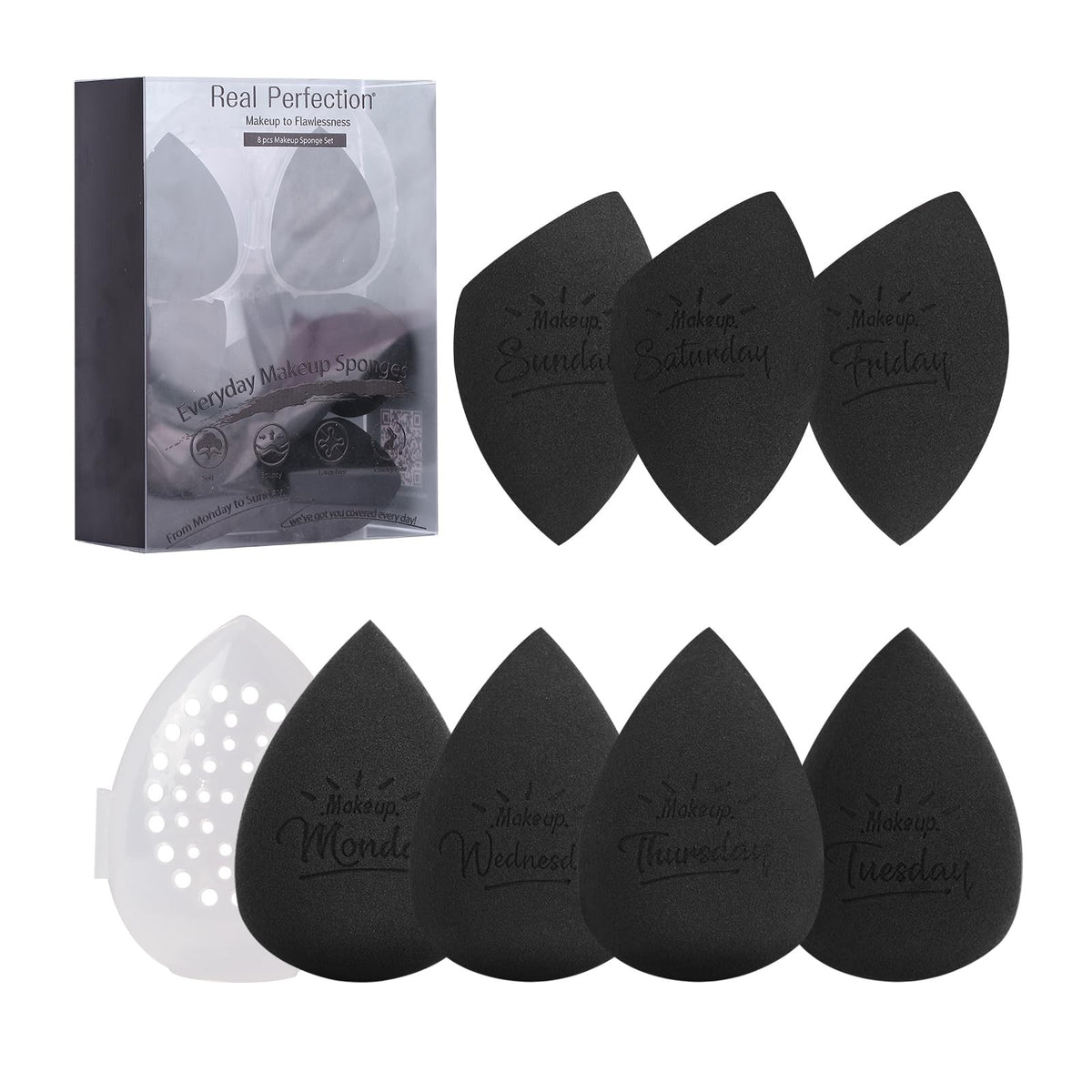 Makeup Sponge Set Blender Sponges Latex-Free Face Foundation Tools