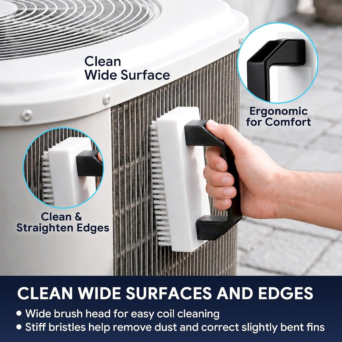 3-Piece AC Fin Comb Cleaner Kit for HVAC & Auto - Improve Airflow