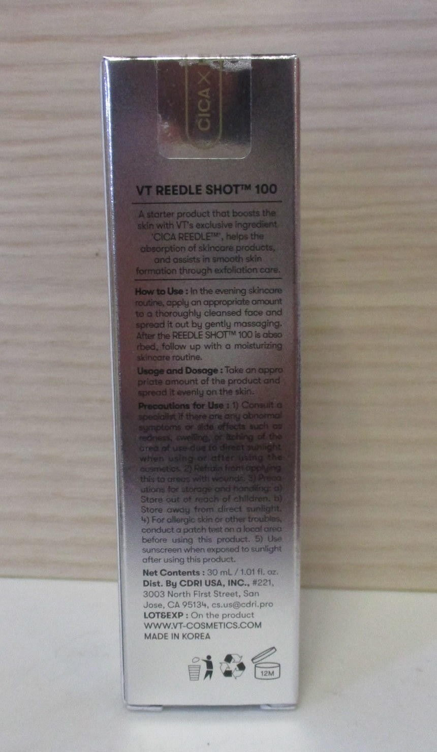 VT CICA Hyalon Skin Shot - Hydrating & Calming Facial Serum 30mL