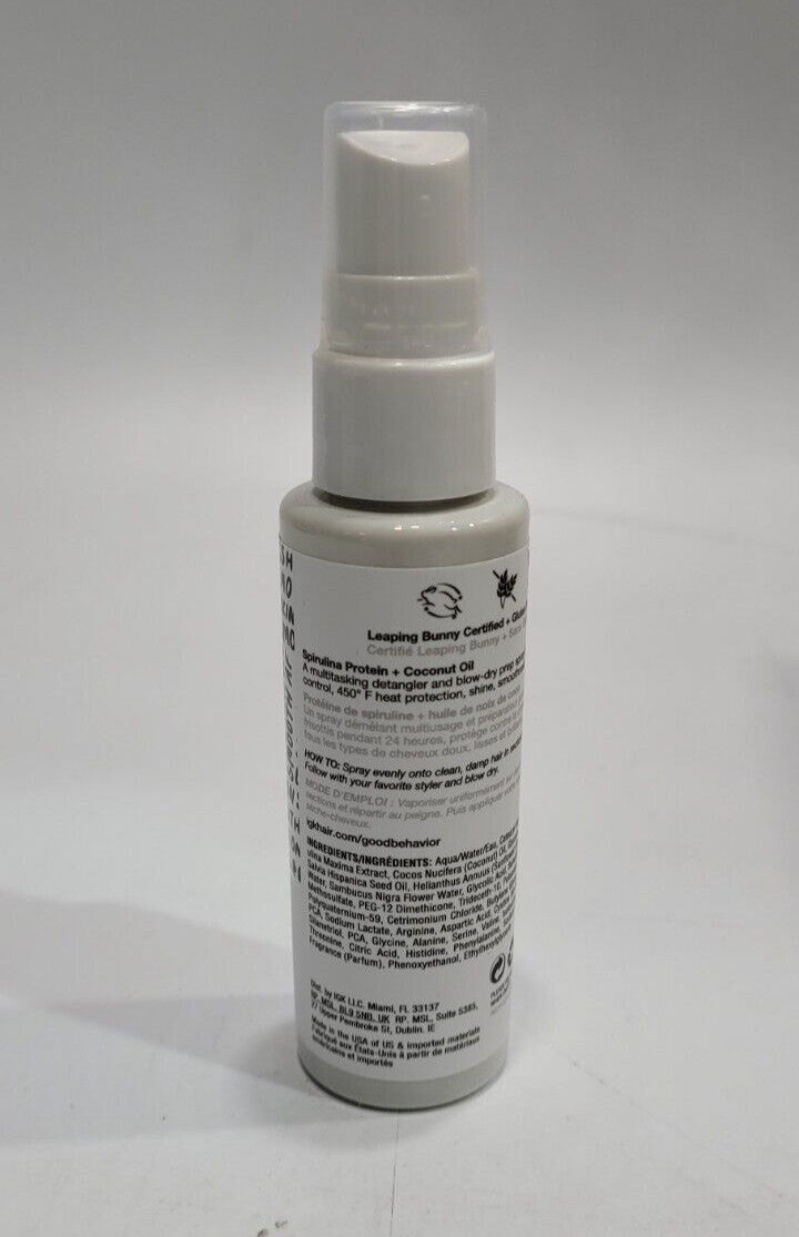 iGK Good Behavior 4-in-1 Hair Styling Prep Spray 2 oz - Heat Protectant & Shine