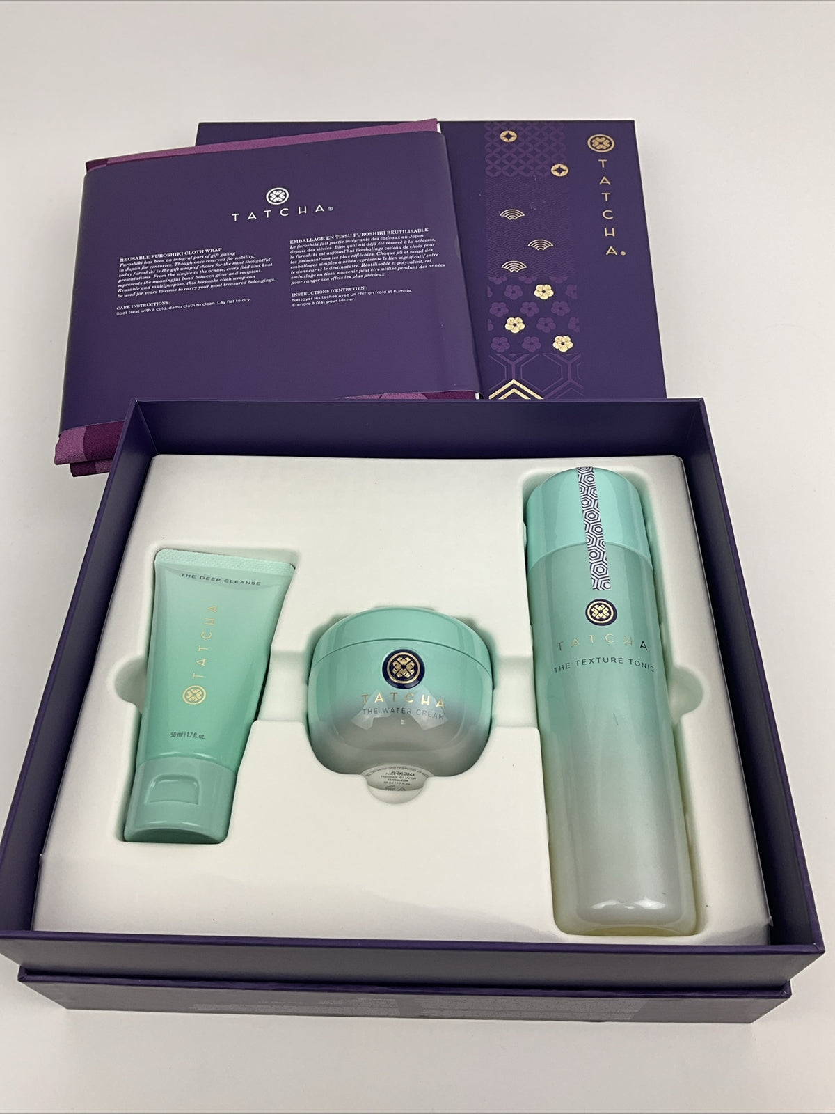 Tatcha Clarified and Balanced Skincare Trio - Deep Cleanse Tonic & Water Cream