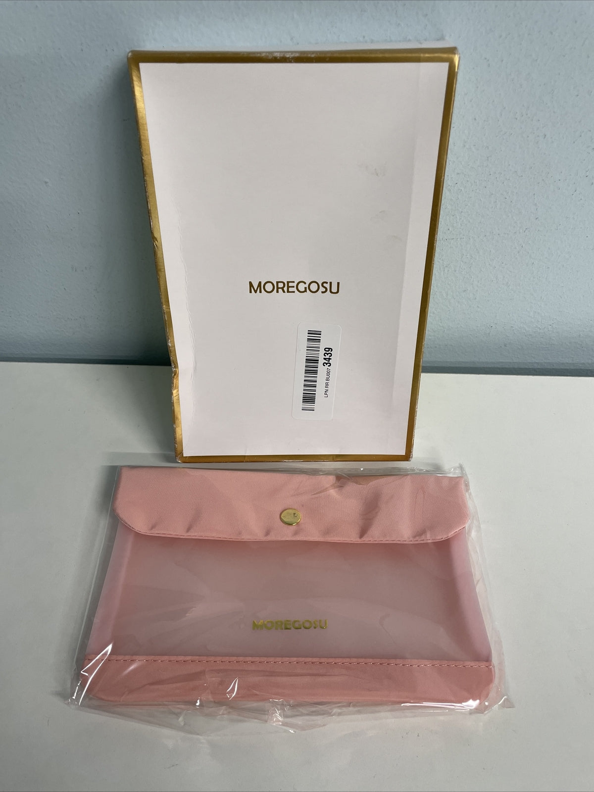 Portable Mask Storage Bag Waterproof Reusable Cosmetic Organizer Pink