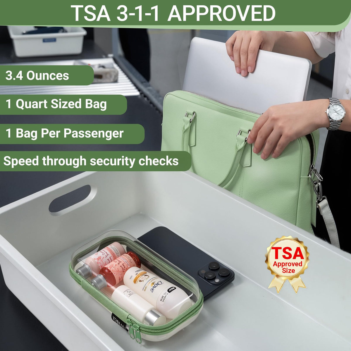 Heavy-Duty Clear Hard Shell Zipper Case Set - Crush-Proof Travel Organizer