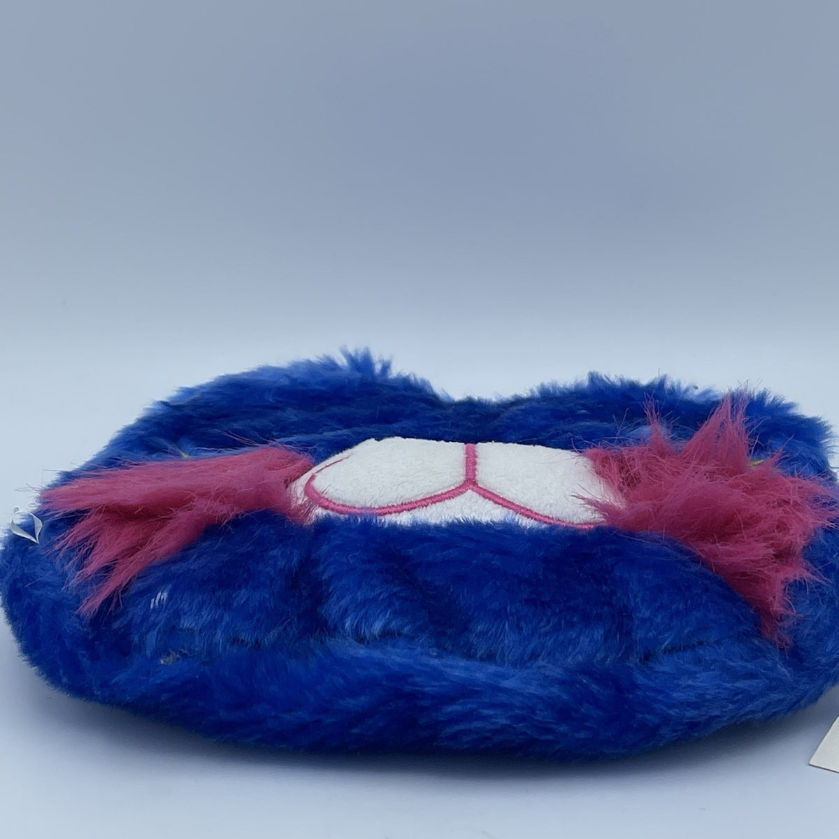 Faux Fur Kitty Makeup Cosmetic Bag with Embroidered Details - 7x6.5 Inches