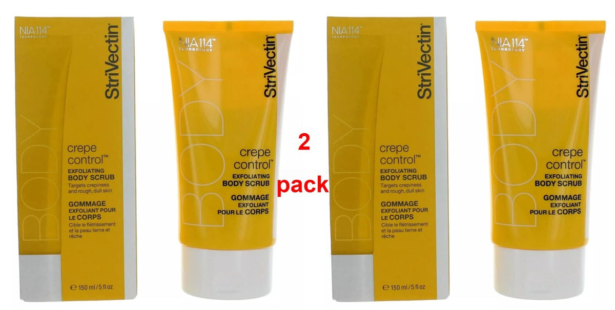 Crepe Control Exfoliating Body Scrub - 2 Pack, Brightening & Firming, 5 oz