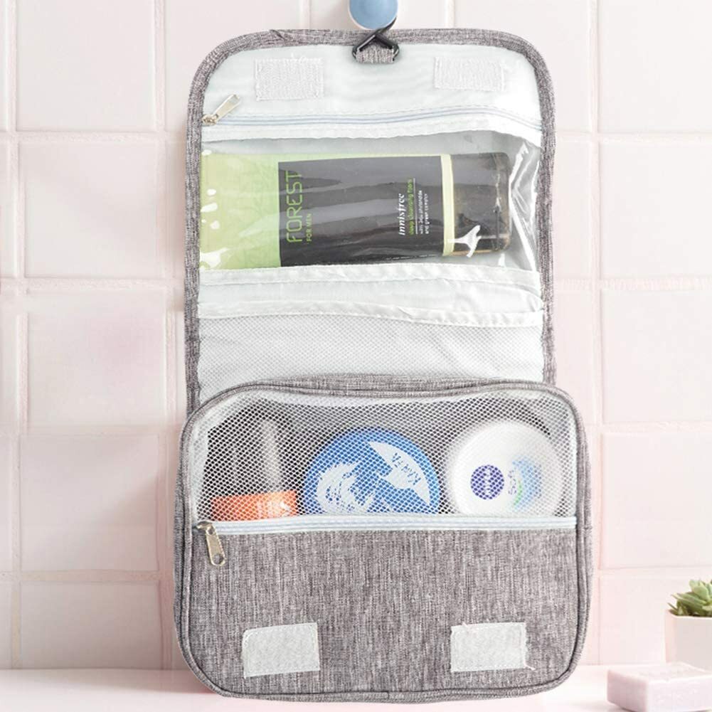 Waterproof Hanging Travel Toiletry Bag with Multiple Compartments