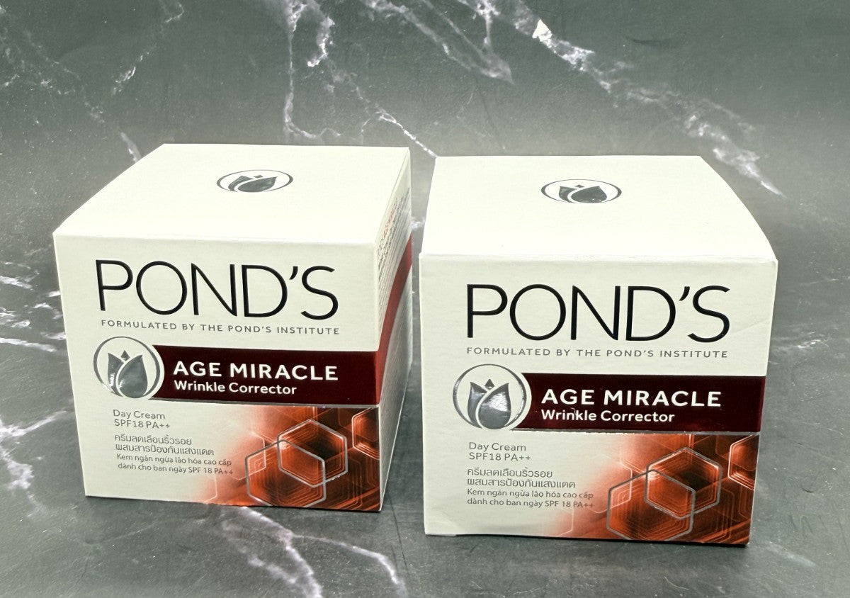 Pond's Age Miracle Wrinkle Corrector Day Cream SPF 18 PA++ - 2 x 50g