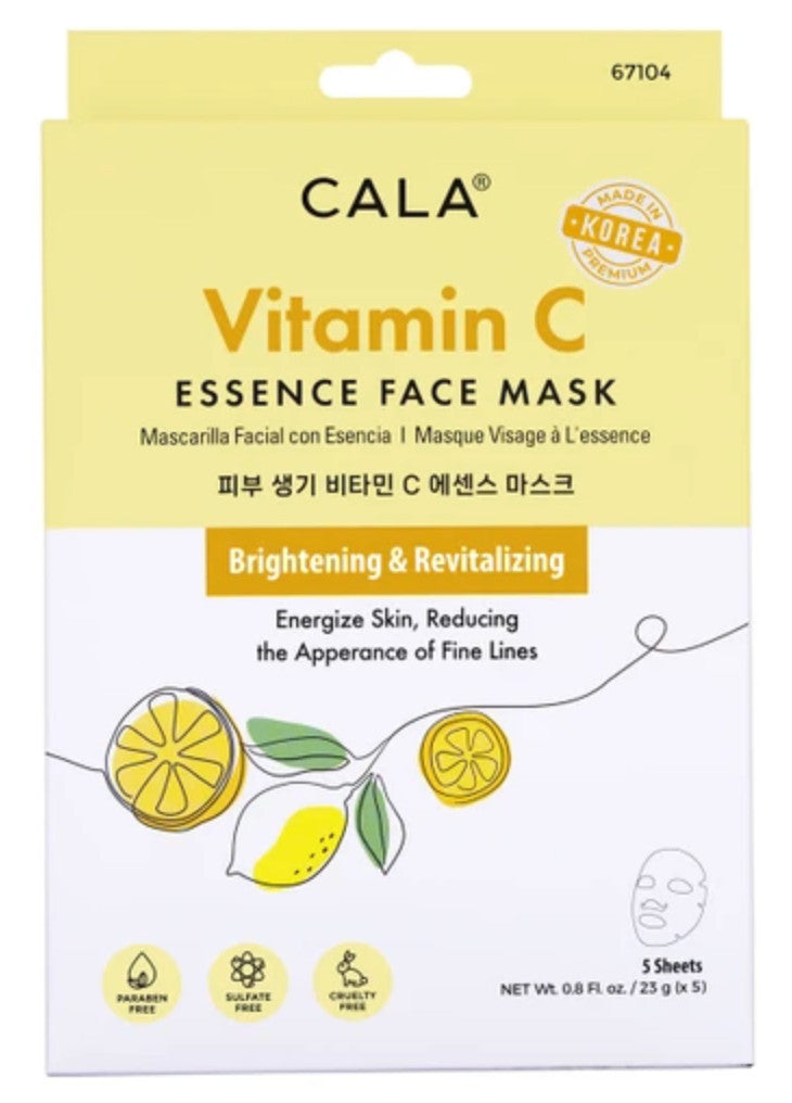 Cala Essence Face Masks - 5 Sheet Pack