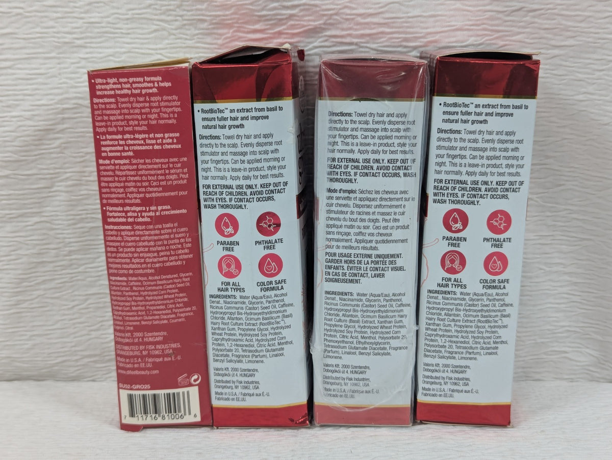 Ultra Growth Leave-in Root Stimulator with Basil & Castor Oil - 4 Pack