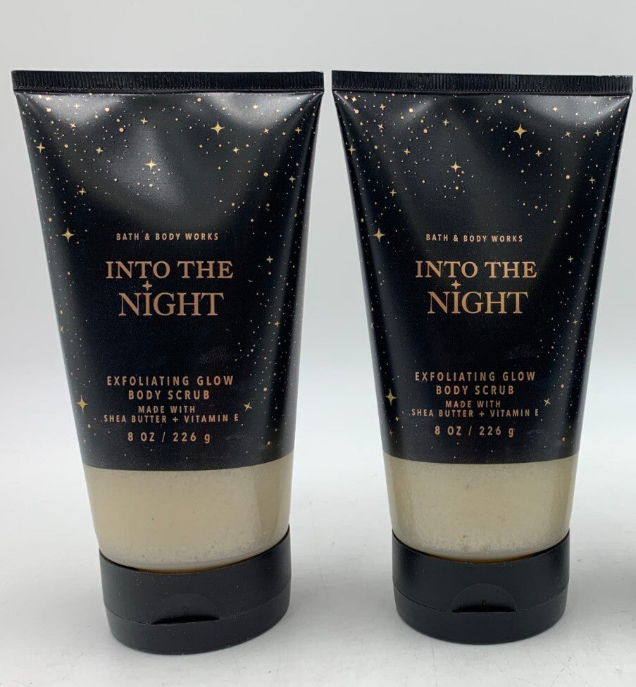 Bath & Body Works Into The Night Exfoliating Glow Scrub 8 Oz S/2 #655