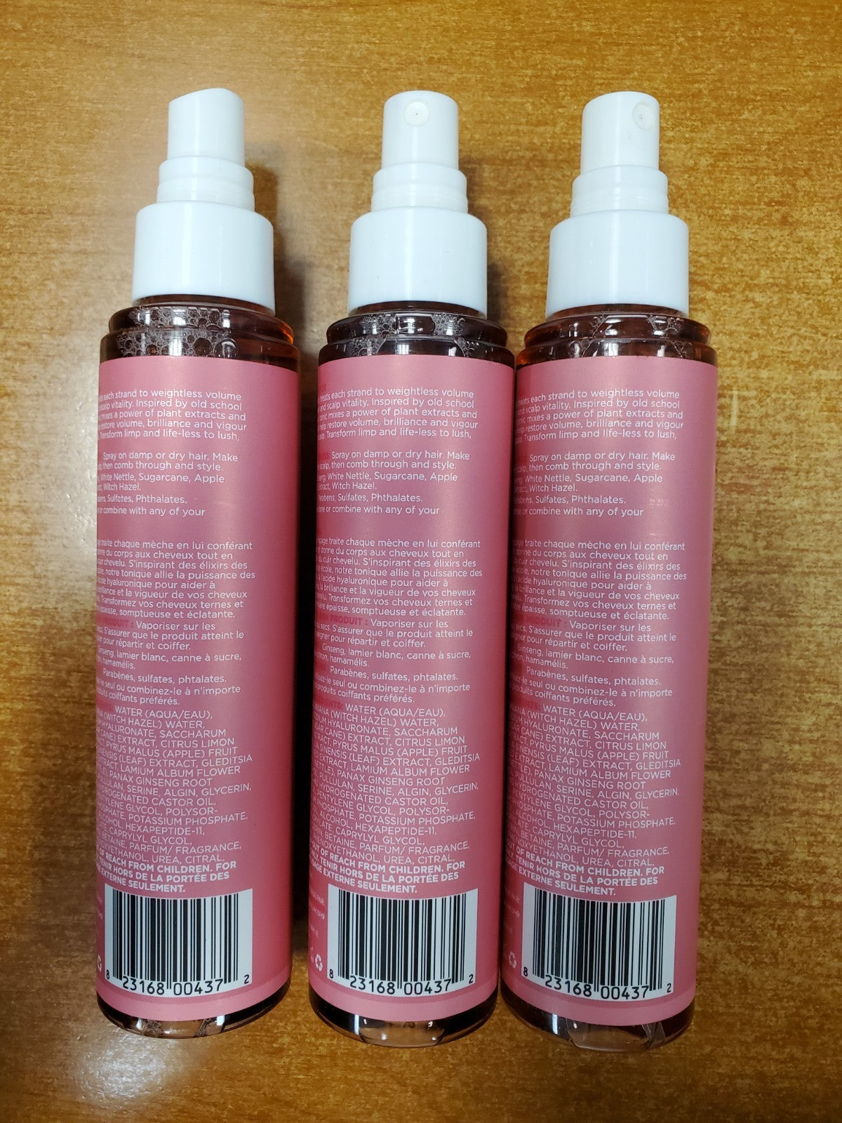 Thickening Leave-In Hair Tonic - 3 Pack, 4 oz. No Lids - Hair Volumizer & Vitality Boost