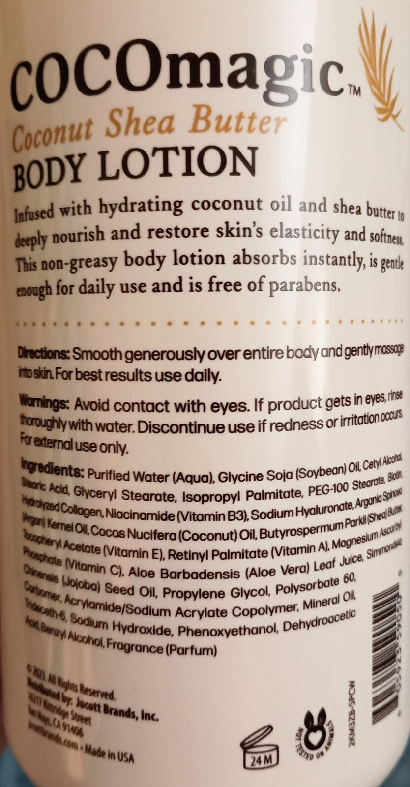 COCOmagic Coconut Shea Butter Protein Botanical Soothing BODY LOTION