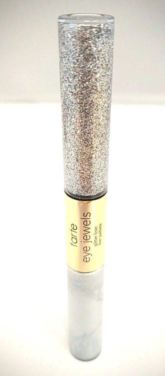 Glitter Eyeliner Set with Eye Jewels - White Gold & Silver, 0.14 oz Each