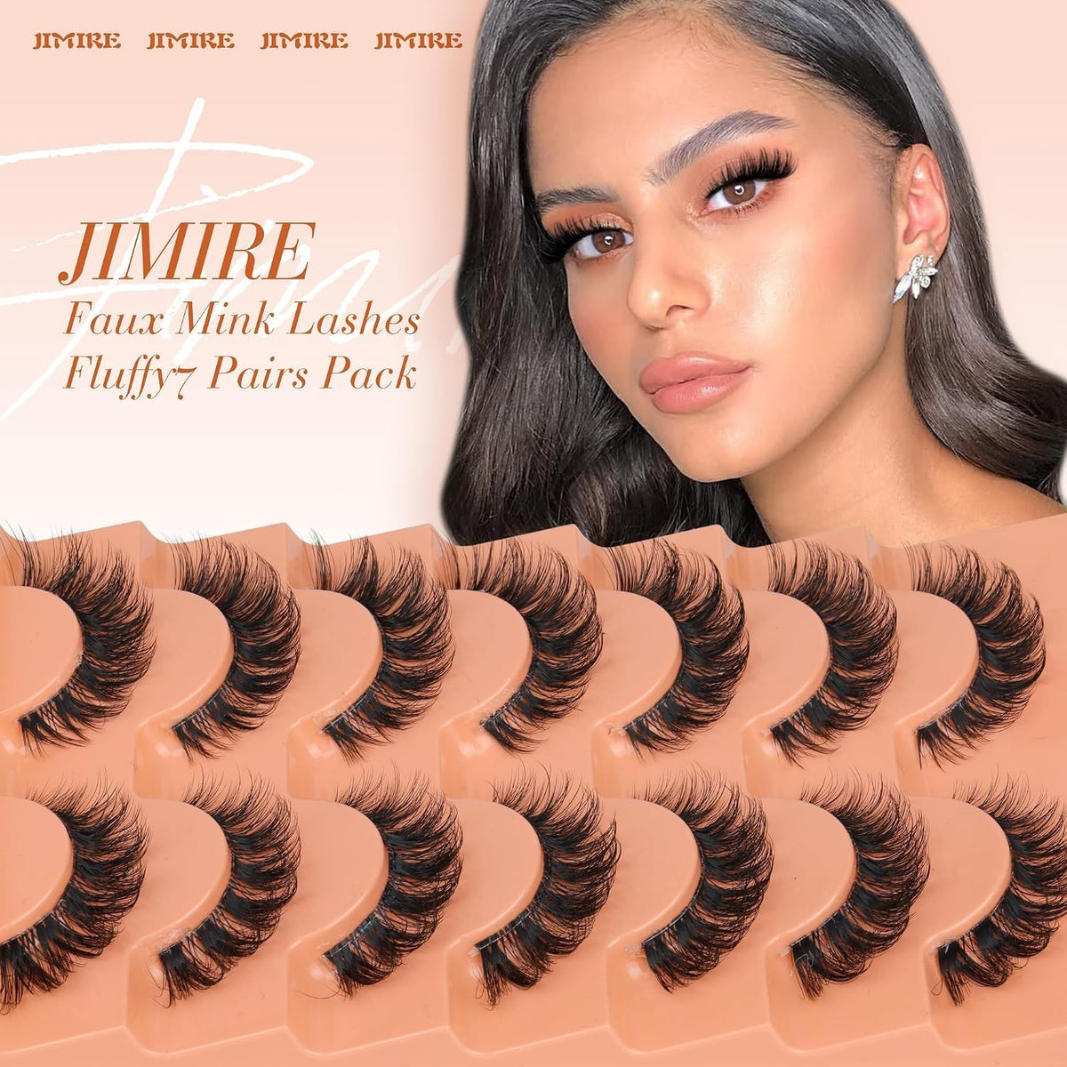D-Curl Cat Eye False Lashes 15MM Fluffy Mink Eyelashes - Cruelty-Free