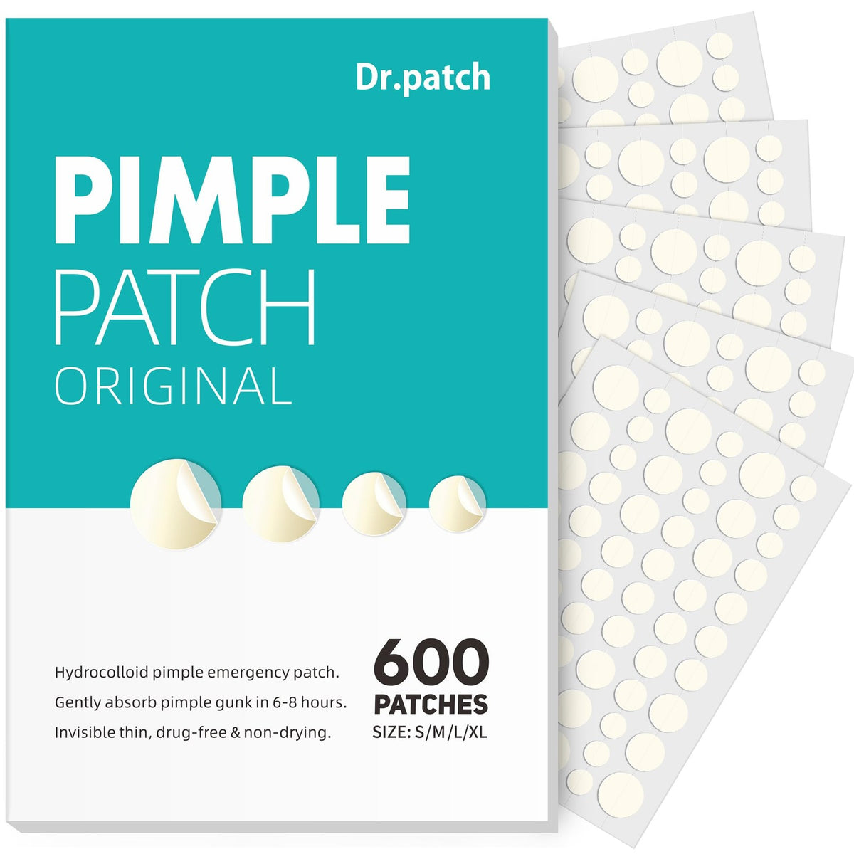 Hydrocolloid Acne Pimple Patches - 600 Count