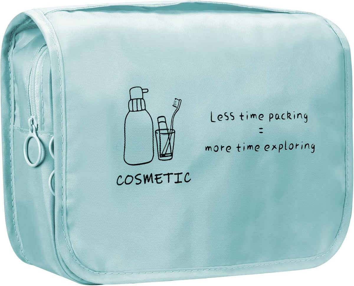 Large Capacity Hanging Toiletry Bag with Waterproof Compartments for Travel