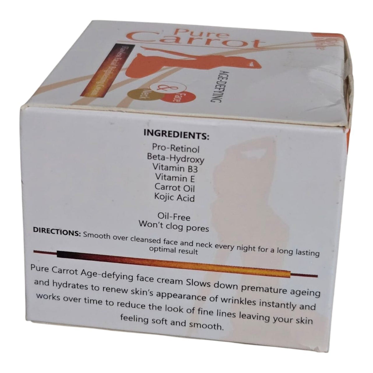 Pure Carrot Face Moisturizer 50ml Brightening Skin Care Cream