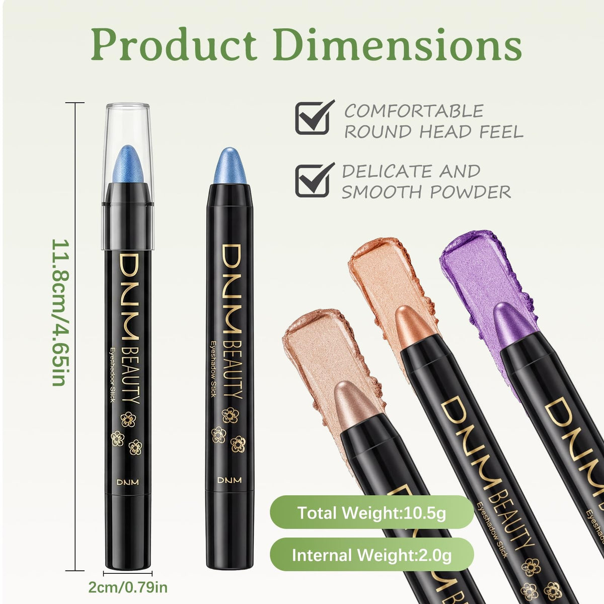 16 Color Eyeshadow Stick Set - Waterproof Glitter & Matte Lipstick Pencils