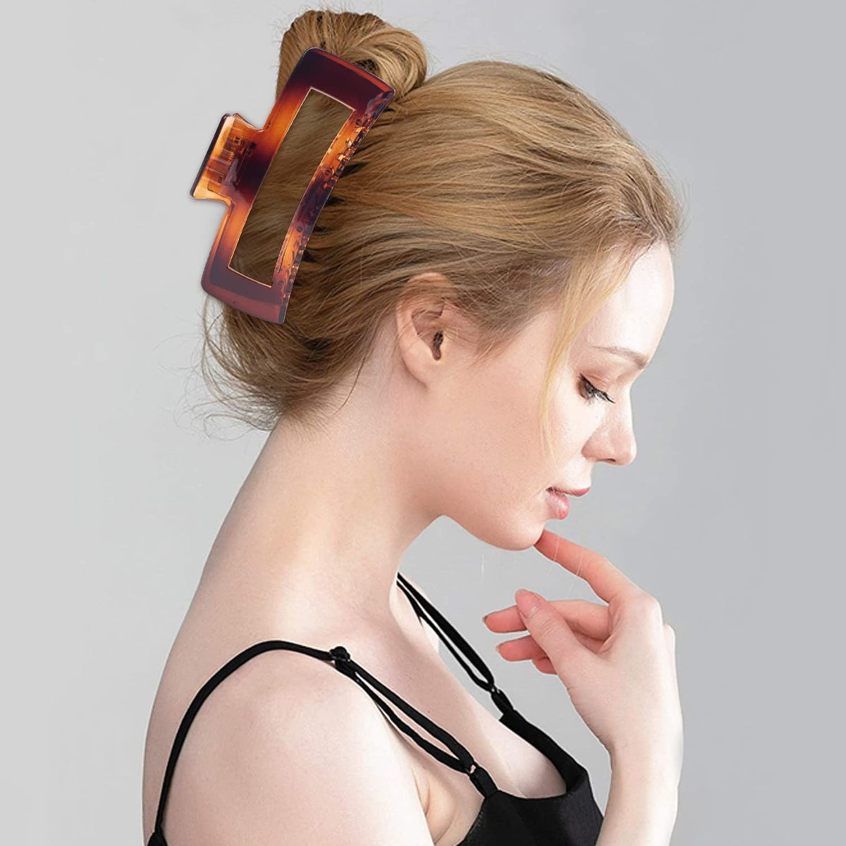 4 Pack Extra Large Hair Claw for Women, 5'' Strong 1 Count (Pack of