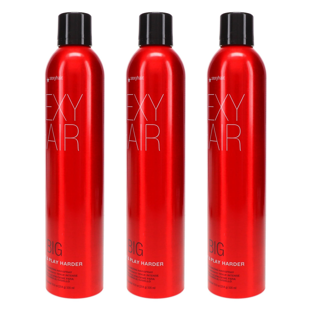 Firm Volumizing Hairspray - 10oz, UV & Humidity Resistant, 3 Pack