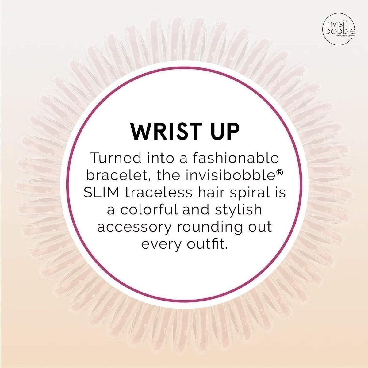 Invisibobble Slim Bella Rosa Elegant Hair Ring 3 Pack